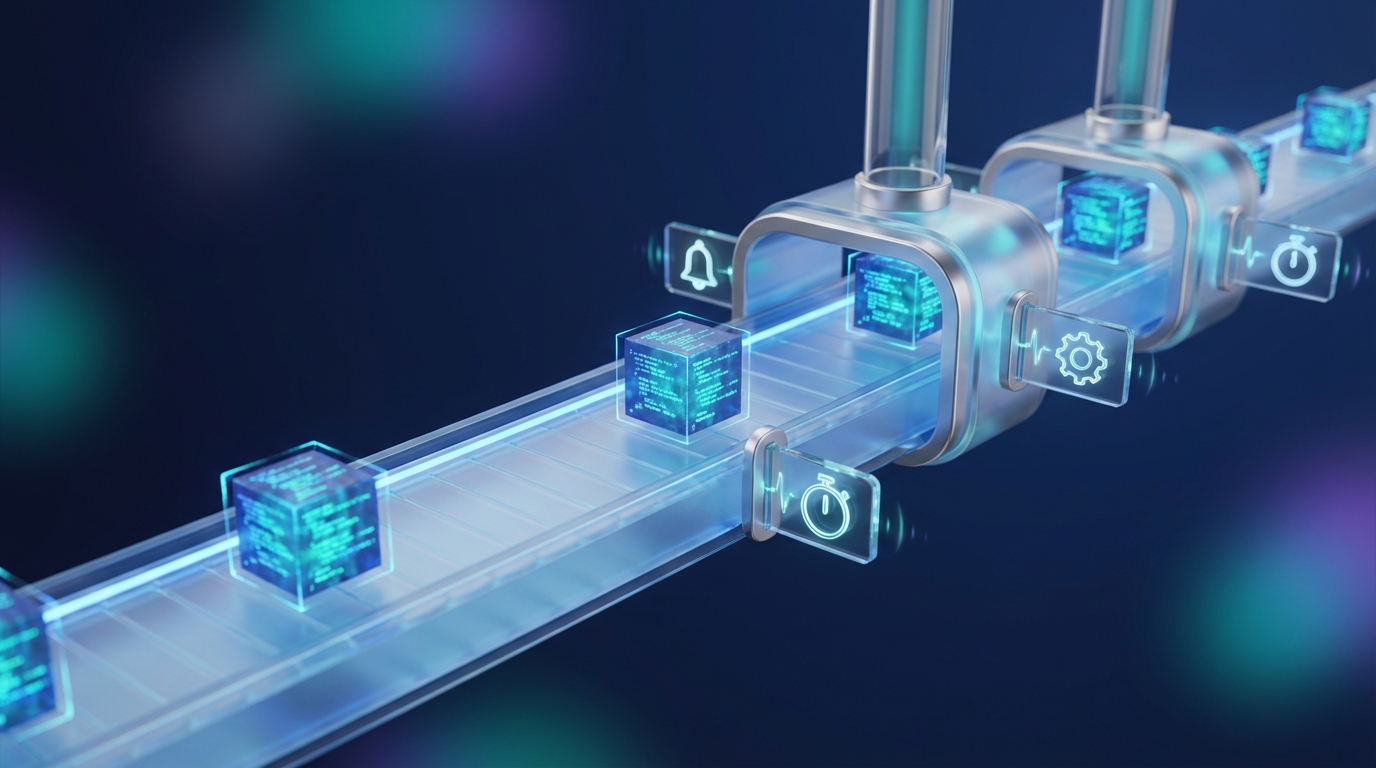 자동화된 코드 파이프라인 시각화 - AI generated