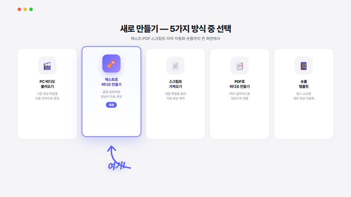 영상 편집 시작하기 인터페이스 재현 이미지