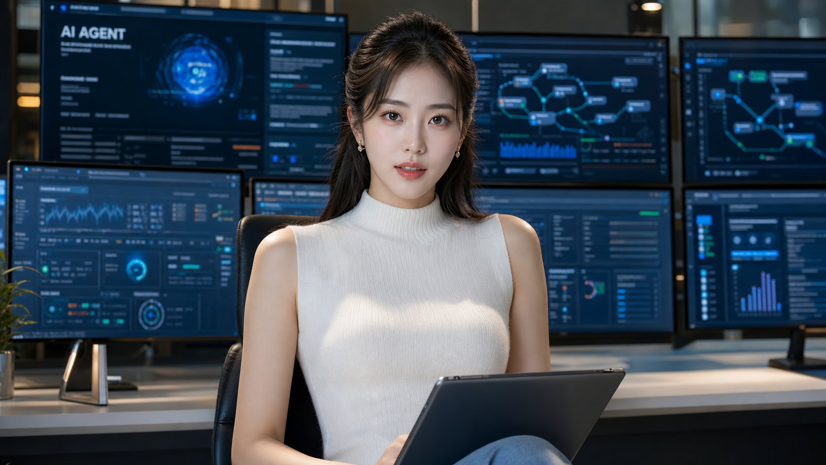 키미 K2.6 에이전트 swarm 대시보드 모니터링, AI generated